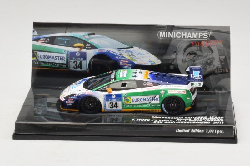 Lamborghini Gallardo LP600 GT3 #34 Reiter Engineering H-J. Stuck 24 Hours of Nurburgring 2011 Minichamps 1:43 Lamborghini Gallardo LP600 GT3 #34 Reiter Engineering H-J. Stuck 24 Hours of Nurburgring 2011 Minichamps 1:43 437111284 Metal