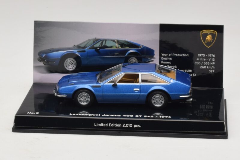 Lamborghini Jarama 400 GTS Mėlynas Minichamps 1:43 Lamborghini Jarama 400 GTS Mėlynas Minichamps 1:43 436103400 Metalas