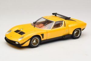 Lamborghini Miura SVR Geltonas & Juodas Kyosho 1:18 08319GY Metalas
