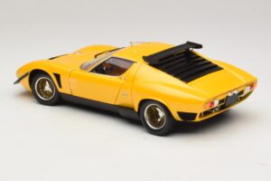 Lamborghini Miura SVR Geltonas & Juodas Kyosho 1:18 08319GY Metalas - nuotrauka 7 iš 8