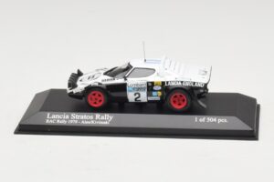 Lancia Stratos Rally #2 M. Alen / I. Kivimaki RAC Rally 1979 Minichamps 1:43 Lancia Stratos Rally #2 M. Alen / I. Kivimaki RAC Rally 1979 Minichamps 1:43 430791202 Metalas