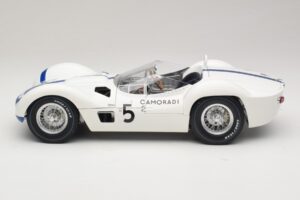 Maserati Tipo 61 #5 Camoradi S. Moss / D. Gurney 1000km Nurburgring Winner 1960 Minichamps 1:12 120601205 Metalas - nuotrauka 4 iš 8