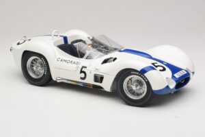 Maserati Tipo 61 #5 Camoradi S. Moss / D. Gurney 1000km Nurburgring Winner 1960 Minichamps 1:12 120601205 Metalas - nuotrauka 6 iš 8