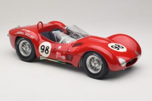 Maserati Tipo 61 #98 C. Shelby Times Mirror GP For Sportscars 1960 Minichamps 1:12 120601298 Metalas - nuotrauka 6 iš 8