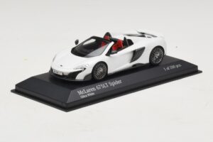 McLaren 675LT Spider Silica White Minichamps 1:43 537154432 Metalas - nuotrauka 2 iš 5