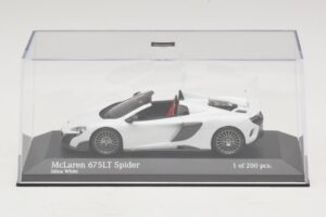 McLaren 675LT Spider Silica White Minichamps 1:43 537154432 Metalas - nuotrauka 4 iš 5