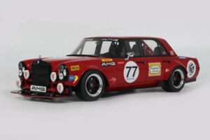 Mercedes 300 SEL W109 Red Pig S-Klub C63 S Mars Red GT Spirit 1:18 GT584 Derva - nuotrauka 2 iš 2