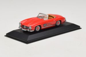 Mercedes 300 SL W198 Raudonas Su Rudu Salonu Minichamps 1:43 MB009 Metalas - nuotrauka 2 iš 5