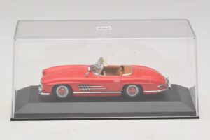 Mercedes 300 SL W198 Raudonas Su Rudu Salonu Minichamps 1:43 MB009 Metalas - nuotrauka 4 iš 5