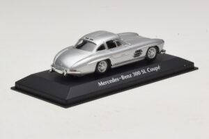 Mercedes 300 SL W198 Sidabrinis Maxichamps 1:43 940039000 Metalas - nuotrauka 2 iš 5