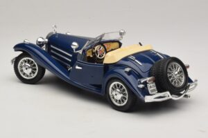 Mercedes 500K Roadster Mėlynas Bburago 1:20 3070 Metalas - nuotrauka 5 iš 8