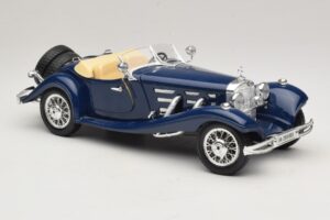 Mercedes 500K Roadster Mėlynas Bburago 1:20 3070 Metalas - nuotrauka 6 iš 8