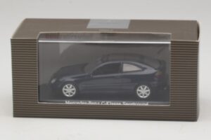Mercedes C-Class Sportscoupe CL203 Blue Metallic Bundespressball Minichamps 1:43 MB010 Metalas - nuotrauka 5 iš 5