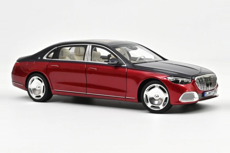 Mercedes Maybach S680 Z223 Nautical Blue & Patagonia Red Norev 1:18 183919 Metalas
