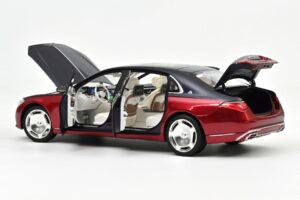 Mercedes Maybach S680 Z223 Nautical Blue & Patagonia Red Norev 1:18 183919 Metalas - nuotrauka 2 iš 2
