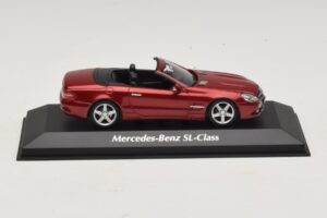 Mercedes SL R230 Raudona Metalik Maxichamps 1:43 940037530 Metalas