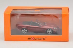 Mercedes SL R230 Raudona Metalik Maxichamps 1:43 940037530 Metalas - nuotrauka 5 iš 5