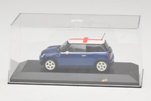 Mini Cooper S R53 Mėlynas Su Anglijos Vėliava Minichamps 1:43 MINI012 Metalas - nuotrauka 4 iš 5