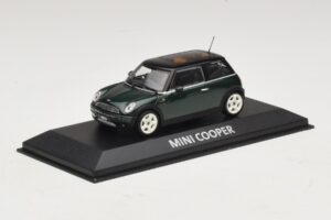 Mini Cooper S R53 Tamsiai Žalias Su Juodu Stogu Minichamps 1:43 MINI023 Metalas - nuotrauka 2 iš 5