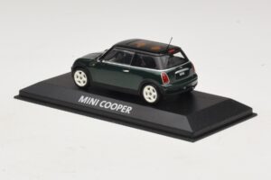 Mini Cooper S R53 Tamsiai Žalias Su Juodu Stogu Minichamps 1:43 MINI023 Metalas - nuotrauka 3 iš 5