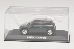 Mini Cooper S R53 Tamsiai Žalias Su Juodu Stogu Minichamps 1:43 MINI023 Metalas - nuotrauka 4 iš 5