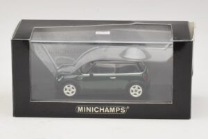 Mini Cooper S R53 Tamsiai Žalias Su Juodu Stogu Minichamps 1:43 MINI023 Metalas - nuotrauka 5 iš 5