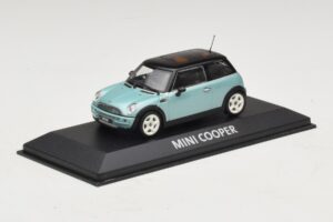 Mini Cooper S R53 Šviesiai Mėlynas Metalizuotas Su Juodu Stogu Minichamps 1:43 MINI030 Metalas - nuotrauka 2 iš 4