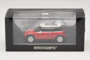 Mini Cooper S R53 Raudonas Su Panoraminiu Stogu Minichamps 1:43 MINI024 Metalas - nuotrauka 5 iš 5