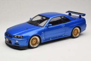 Nissan Skyline GT-R R34 V-Spec II Mėlyna Metalik BBS Ratlankiai KK-Scale 1:12 Nissan Skyline GT-R R34 V-Spec II Mėlyna Metalik BBS Ratlankiai KK-Scale 1:12 KKDC120211-2 Metalas