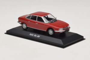NSU Ro 80 Raudonas Maxichamps 1:43 940015402 Metalas - nuotrauka 3 iš 5