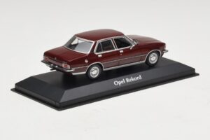 Opel Rekord D Tamsiai Raudonas Maxichamps 1:43 940044000 Metalas - nuotrauka 2 iš 5