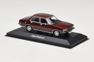 Opel Rekord D Tamsiai Raudonas Maxichamps 1:43 940044000 Metalas - nuotrauka 3 iš 5