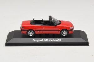 Peugeot 306 Kabrioletas Raudonas Maxichamps 1:43 940112830 Metalas