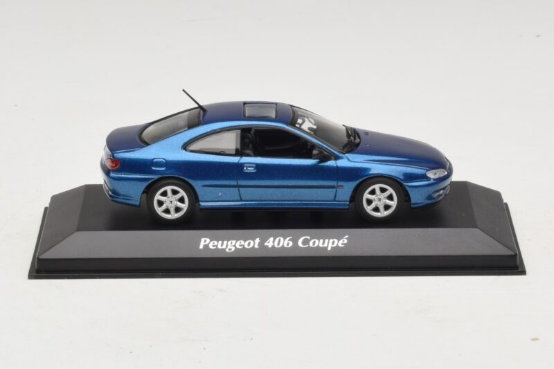 Peugeot 406 Kupė Mėlyna Metalik Maxichamps 1:43 940112620 Metalas