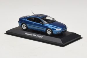 Peugeot 406 Kupė Mėlyna Metalik Maxichamps 1:43 940112620 Metalas - nuotrauka 3 iš 5