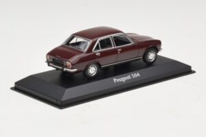 Peugeot 504 Tamsiai Raudona Maxichamps 1:43 940112500 Metalas - nuotrauka 2 iš 5