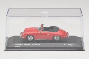 Porsche 356 B Kabrioletas Raudonas Minichamps 1:43 400064331 Metalas - nuotrauka 4 iš 5