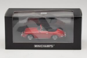 Porsche 356 B Kabrioletas Raudonas Minichamps 1:43 400064331 Metalas - nuotrauka 5 iš 5