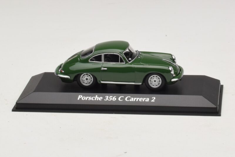 Porsche 356C Carrera 2 Tamsiai Žalias Maxichamps 1:43 940062360 Metalas