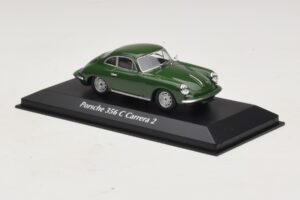Porsche 356C Carrera 2 Tamsiai Žalias Maxichamps 1:43 940062360 Metalas - nuotrauka 3 iš 5