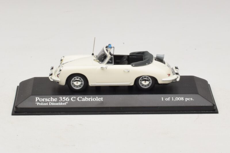 Porsche 356C Kabrioletas Polizei Dusseldorf Minichamps 1:43 430062391 Metalas