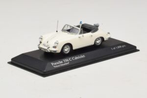 Porsche 356C Kabrioletas Polizei Dusseldorf Minichamps 1:43 430062391 Metalas - nuotrauka 2 iš 5