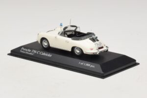 Porsche 356C Kabrioletas Polizei Dusseldorf Minichamps 1:43 430062391 Metalas - nuotrauka 3 iš 5
