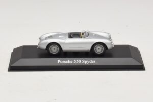 Porsche 550 Spyder Sidabrinis Maxichamps 1:43 940066030 Metalas