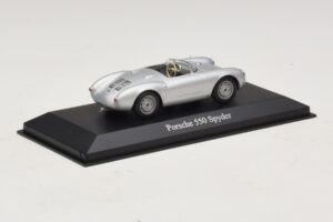 Porsche 550 Spyder Sidabrinis Maxichamps 1:43 940066030 Metalas - nuotrauka 2 iš 5