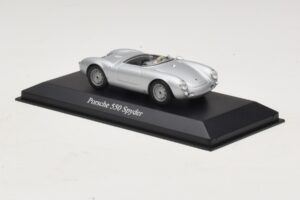 Porsche 550 Spyder Sidabrinis Maxichamps 1:43 940066030 Metalas - nuotrauka 3 iš 5