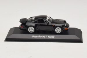 Porsche 911 964 Turbo Juodas Maxichamps 1:43 940069101 Metalas