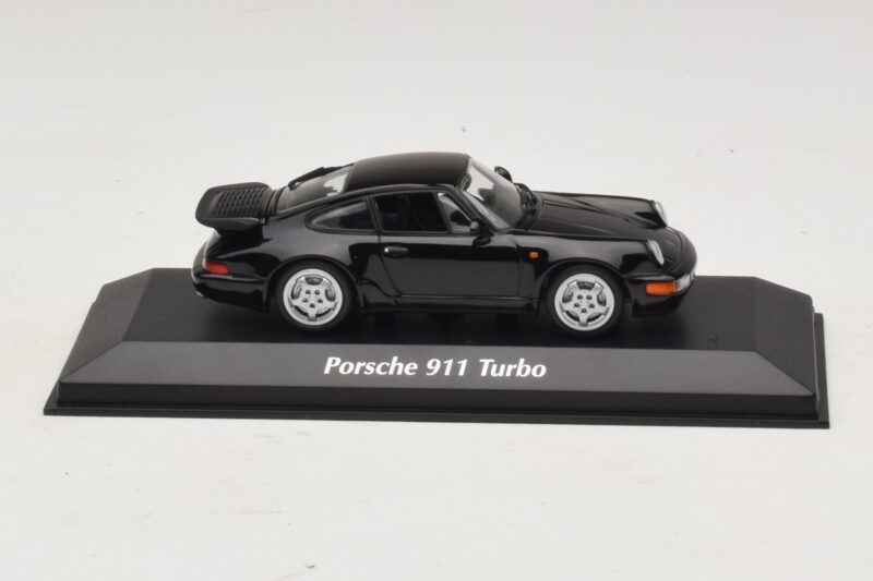 Porsche 911 964 Turbo Juodas Maxichamps 1:43 940069101 Metalas