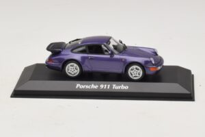 Porsche 911 964 Turbo Violetinė Metalik Maxichamps 1:43 940069100 Metalas