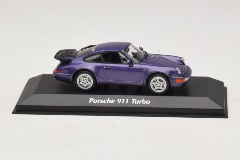 Porsche 911 964 Turbo Violetinė Metalik Maxichamps 1:43 940069100 Metalas